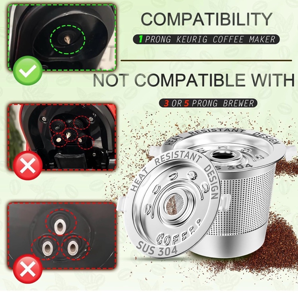 Reusable Stainless Steel Coffee Capsule - 2 Pack - Picture 2 of 9